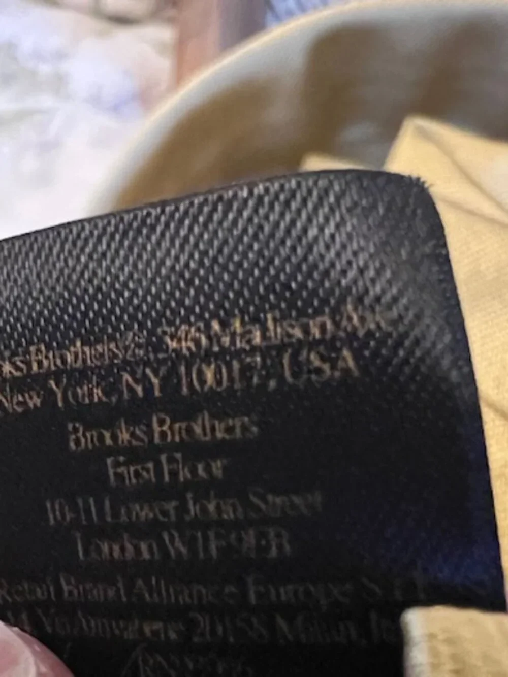 VTG Brooks Brothers Makers Solid Gold Silk 3